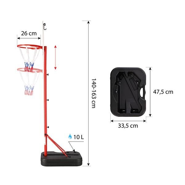 Krepšinio stovas Hoop Nils, 46,2x32,5cm kaina ir informacija | Krepšinio stovai | pigu.lt