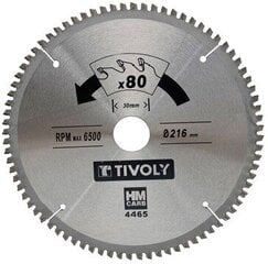 Пильный диск Tivoly 160x20x2,5/1,5мм, z40, 3°, (переходник 16мм), для цветных металлов цена и информация | Пилы, циркулярные станки | pigu.lt