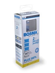 Bosma lemputė H7, 55W, 12V, Plus 150%, PX26d komplektas (balta) kaina ir informacija | Automobilių 12V el. priedai | pigu.lt