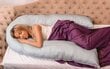 Motinystės pagalvės užvalkalas Cushy La Bebe ™, 91910, 155x80 cm kaina ir informacija | Maitinimo pagalvės | pigu.lt