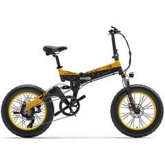 Elektrinis dviratis Bezior XF200, juodas/geltonas kaina ir informacija | Elektriniai dviračiai | pigu.lt