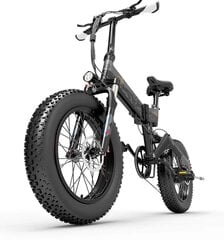 Elektrinis dviratis Bezior XF200, juodas/pilkas kaina ir informacija | Elektriniai dviračiai | pigu.lt