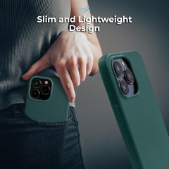 Магнитный откидной футляр Moozy для iPhone SE 2020, iPhone 7, iPhone 8, Черный карбон – чехол с металлической защитой краев, держателем для карт и подставкой цена и информация | Чехлы для телефонов | pigu.lt