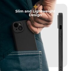 Силиконовый чехол Moozy Minimalist для iPhone 14, черный цена и информация | Чехлы для телефонов | pigu.lt