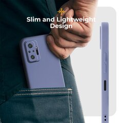 Силиконовый чехол Moozy Minimalist для Xiaomi Redmi Note 10 Pro, Xiaomi Redmi Note 10 Pro Max, серо-голубой цена и информация | Чехлы для телефонов | pigu.lt