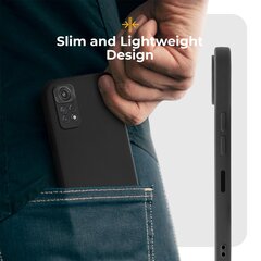 Силиконовый чехол Moozy Minimalist для Xiaomi Redmi Note 11, Xiaomi Redmi Note 11S, черный цена и информация | Чехлы для телефонов | pigu.lt