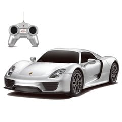 Radijo bangomis valdomas automodelis Rastar porsche 918 Spyder 1:24 71400, 1 vnt kaina ir informacija | Žaislai berniukams | pigu.lt