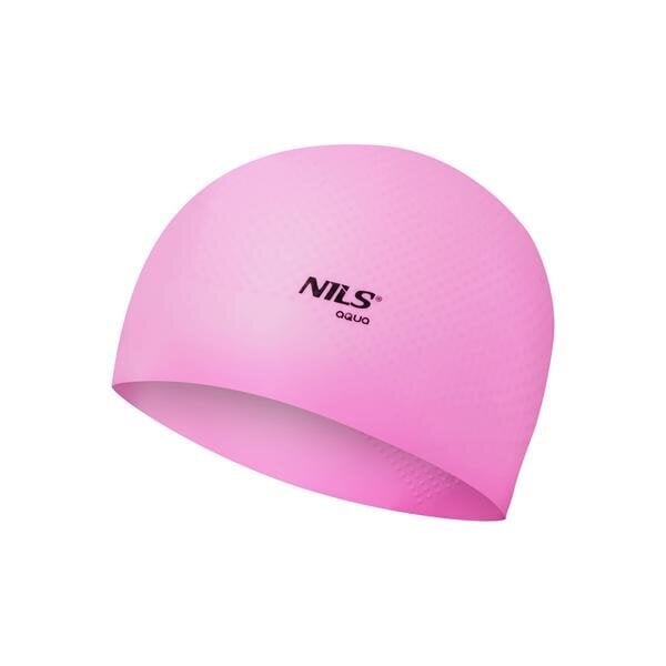 Plaukimo kepurė Nils Aqua, rožinė kaina ir informacija | Plaukimo kepuraitės | pigu.lt