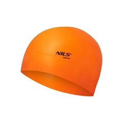 Plaukimo kepurė Nils Aqua, oranžinė цена и информация | Шапочки для плавания | pigu.lt