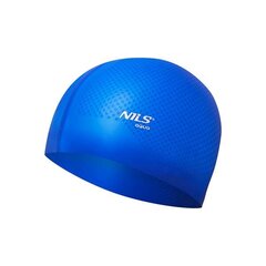 Шапочка для плавания Nils Aqua, синяя цена и информация | Шапочки для плавания | pigu.lt