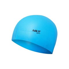 Шапочка для плавания Nils Aqua, синяя цена и информация | Шапочки для плавания | pigu.lt