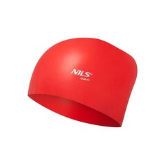 Plaukimo kepurė Nils Aqua, raudona цена и информация | Nils Водный спорт | pigu.lt