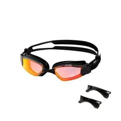 Plaukimo akiniai Nils NQG660MAF, juodi/oranžiniai цена и информация | Очки для плавания | pigu.lt