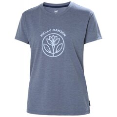 Helly Hansen marškinėliai moterims 63083585, mėlyni kaina ir informacija | Marškinėliai moterims | pigu.lt