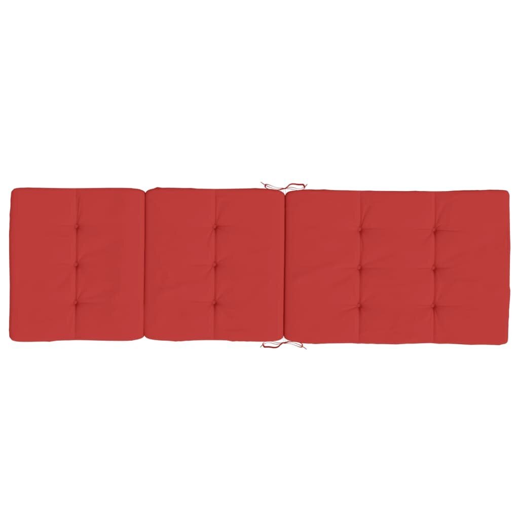 2- jų terasos pagalvėlių komplektas vidaXL, raudonas цена и информация | Pagalvės, užvalkalai, apsaugos | pigu.lt