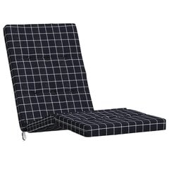 2- jų terasos pagalvėlių komplektas vidaXL, juodas цена и информация | Подушки, наволочки, чехлы | pigu.lt