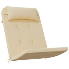 2-jų kėdžių pagalvėlių komplektas vidaXL Adirondack, smėlio цена и информация | Подушки, наволочки, чехлы | pigu.lt