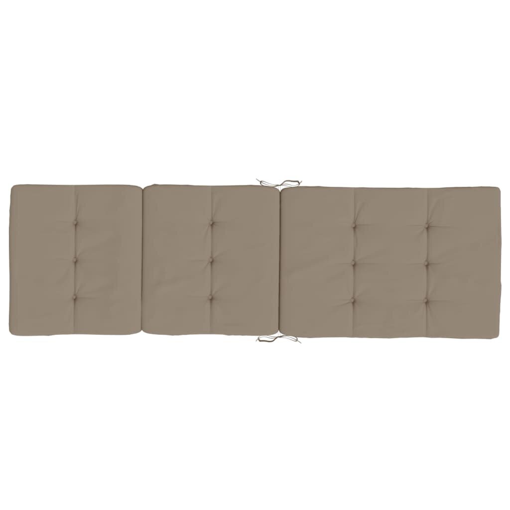 2- jų terasos pagalvėlių komplektas vidaXL, rudas kaina ir informacija | Pagalvės, užvalkalai, apsaugos | pigu.lt