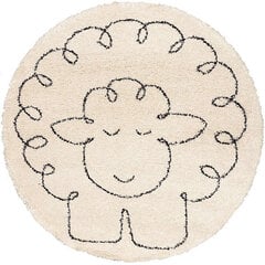 Yellow Tipi vaikiškas kilimas Pūkuota avelė 160x160x1 cm kaina ir informacija | Kilimai | pigu.lt