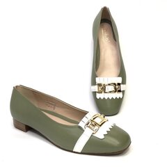 Замшевые туфли с открытой пяткой для женщин Bella b, зелёные цена и информация | Женские туфли | pigu.lt