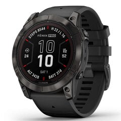 Garmin fēnix® 7X Pro Sapphire Solar Carbon Grey DLC Titanium/Black 51mm kaina ir informacija | Išmanieji laikrodžiai (smartwatch) | pigu.lt