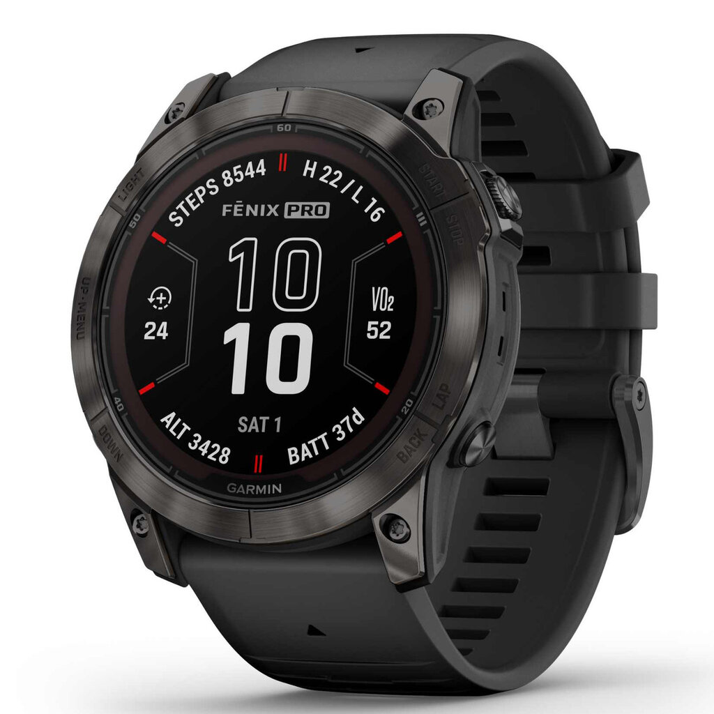 Garmin fēnix® 7X Pro Sapphire Solar Carbon Grey DLC Titanium/Black цена и информация | Išmanieji laikrodžiai (smartwatch) | pigu.lt