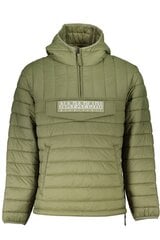 Napapijri striukė vyrams NP0A4GJJ-A-MORGEX-HZH, žalia цена и информация | Мужские куртки | pigu.lt