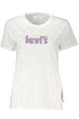 Levi's marškinėliai moterims, balti цена и информация | Футболка женская | pigu.lt