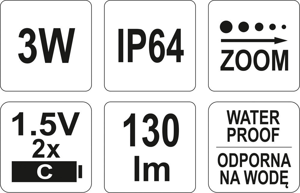 Prožektorius metalinis 228x47mm, LED Yato kaina ir informacija | Žibintuvėliai, prožektoriai | pigu.lt