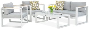 Lauko baldų komplektas Panama, pilkas/baltas kaina ir informacija | Lauko baldų komplektai | pigu.lt