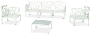 Lauko baldų komplektas Garda, baltos spalvos kaina ir informacija | Lauko baldų komplektai | pigu.lt