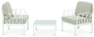 Lauko baldų komplektas Garda, baltas цена и информация | Комплекты уличной мебели | pigu.lt