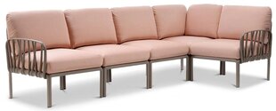 Lauko baldų komplektas Komodo Corner, rožinis/pilkas kaina ir informacija | Lauko baldų komplektai | pigu.lt