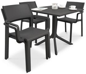 Lauko baldų komplektas Trill Clip, juodas цена и информация | Комплекты уличной мебели | pigu.lt