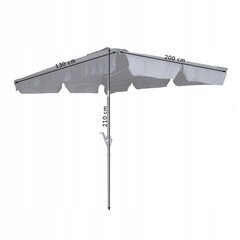 Lauko skėtis Destin, pilkas цена и информация | Зонты, маркизы, стойки | pigu.lt