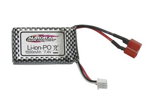 7.4v 1000mAh 2S литий-ионный аккумулятор с T-образным штекером QDJ02 для Q901 Q902 Q903 1/16 RC Car Parts цена и информация | Батарейки | pigu.lt