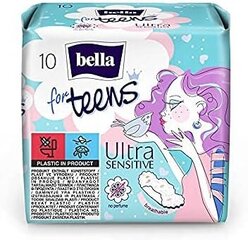 Higieniniai paketai Bella Teens Ultra Sensitive, 10 vnt. kaina ir informacija | Tamponai, higieniniai paketai, įklotai | pigu.lt