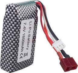 1 шт. литиевая батарея 7.4V 1800mah T-Plug разъем для WLTOYS A959-B A969-B A979-B K929-B 144001 RC высокой скорости внедорожной батареи цена и информация | Батарейки | pigu.lt