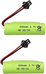 2 Шт. 3.7V 500mah литиевая батарея для DE35 DE38 DE40 DE50 TB202 TB201 TM201 TM202 TC141 DE44 DE55 TS201 TD202 TD161 двойное лицо Roll трюк RC автомобиль дети игрушки цена и информация | Батарейки | pigu.lt