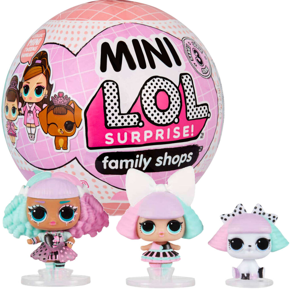 Staigmenų kamuolys MGA mini Family Shops! цена и информация | Žaislai mergaitėms | pigu.lt