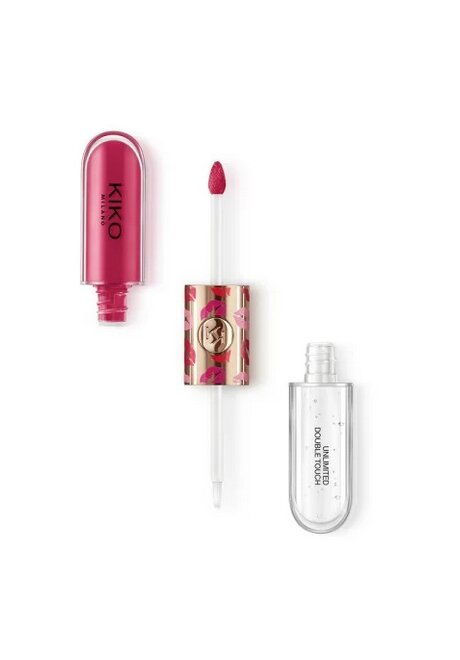 Dvipusis lūpų blizgis Kiko Milano Unlimited Double Touch, 145 Happy Birthday, 6 ml kaina ir informacija | Lūpų dažai, blizgiai, balzamai, vazelinai | pigu.lt