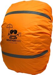 Neperšlampama lietaus apsauga kuprinei Weatherman, oranžinė цена и информация | Школьные рюкзаки, спортивные сумки | pigu.lt