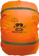 Neperšlampama lietaus apsauga kuprinei Weatherman, oranžinė kaina ir informacija | Kuprinės mokyklai, sportiniai maišeliai | pigu.lt