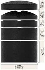 Ortopedinių pagalvių rinkinys Liebscher & Bracht, juodas цена и информация | Балансировочные подушки | pigu.lt