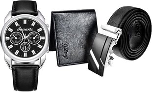 Мужской подарочный набор Souarts с наручными часами мужчина кошелька для солнцезащитных очков для мужчин для мужчин подарок для мужчин. B074QMPFMG цена и информация | Мужские часы | pigu.lt