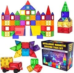 Desire Deluxe Magnetic Building Stones Magnet Montessori Toys for Kids, образовательные игрушки для мальчиков и девочек, 3 4 5 6 7 7 8 лет, XXL Set с 57 акциями цена и информация | Конструкторы и кубики | pigu.lt