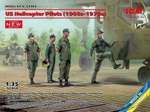 Klijuojamas modelis ICM 53101 US Helicopter Pilots (1960s-1970s) 1/35 цена и информация | Склеиваемые модели | pigu.lt