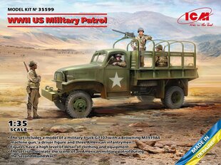 Klijuojamas modelis ICM 35599 WWII US Military Patrol (G7107 with MG M1919A4) 1/35 цена и информация | Склеиваемые модели | pigu.lt