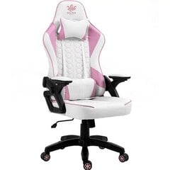 Pasukama žaidimų kėdė, Feyton, Kraken Chairs, balta/rožinė kaina ir informacija | Biuro kėdės | pigu.lt