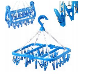 Вешалка для носков с подвесом, синяя. цена и информация | Сушилки для белья и аксессуары | pigu.lt
